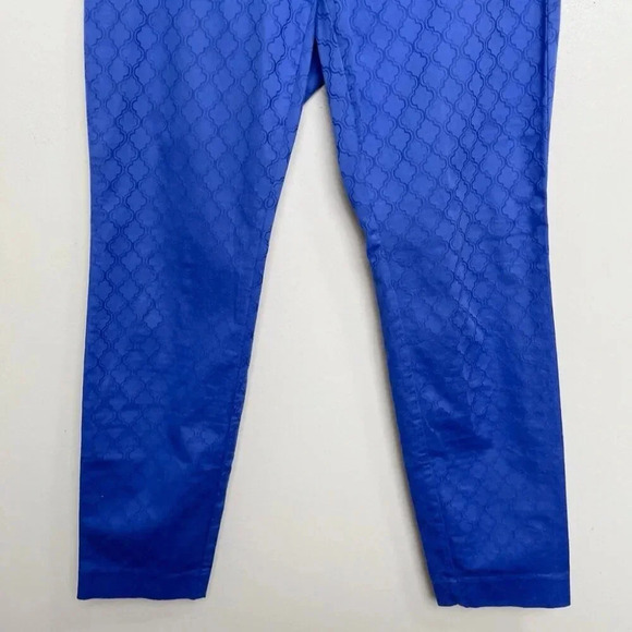 Lilly  Pulitzer Womens 6 29" Kelly Textured Skinny Ankle Pant Royal Purple - Picture 7 of 16